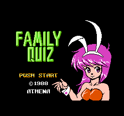 Family Quiz (Japan) Title Screen
